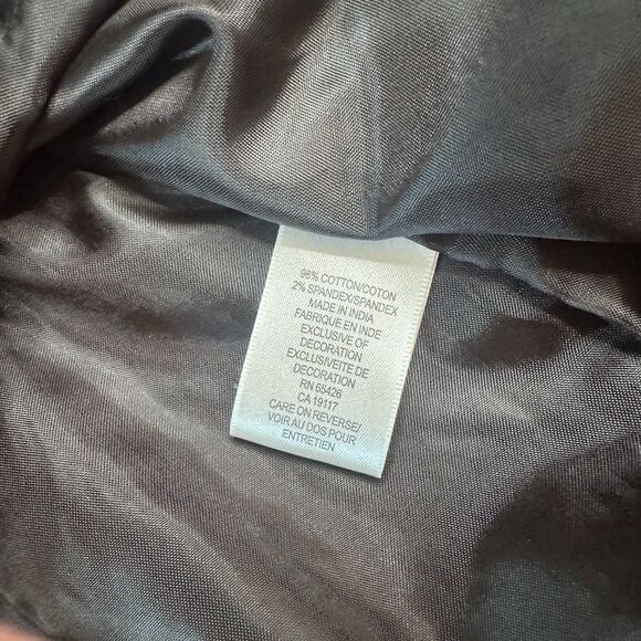 Vintage Y2K David Brooks Black Embroidered Jacket Blouse Women’s 12 Scallop Hem - Picture 5 of 5